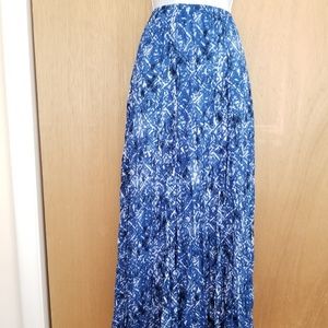 Zac & Rachel long floral pleated skirt